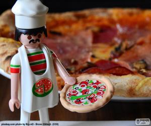 puzzel Playmobil pizza