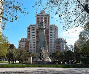 puzzel Plaza de España, Madrid