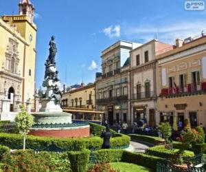 puzzel Plaza de la Paz, Guanajuato, Mexico