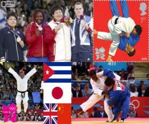 puzzel Podium vrouwen Judo meer dan 78 kg