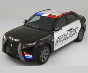 puzzel politie auto