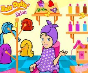 puzzel Polly Pocket in schoonheidssalon