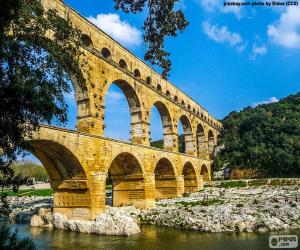 puzzel Pont du Gard, Frankrijk