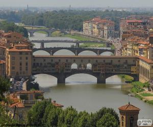 puzzel Ponte Vecchio, Florence, Italië