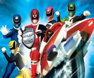 puzzel Power Rangers SPD. Space Patrol Delta