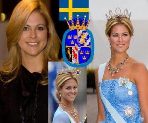 puzzel Prinses Madeleine van Zweden