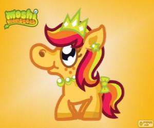 puzzel Priscilla. Moshi Monsters. De prinses Pony