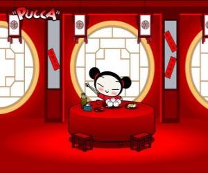 puzzel Pucca eten