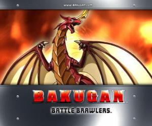 puzzel Pyrus Drago is de hoedster van Dan Bakugan