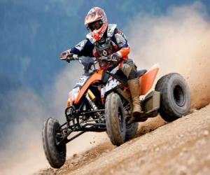 puzzel Quad voertuig met ATV- piloot