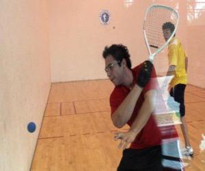 puzzel Racquetball match