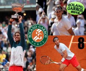 puzzel Rafael Nadal kampioen Roland Garros 2013