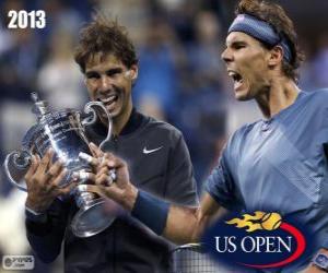 puzzel Rafael Nadal kampioen US Open 2013