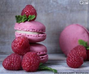 puzzel Raspberry Macarons