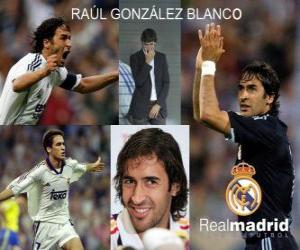 puzzel Raúl González Blanco Real Madrid CF aanvaller tussen 1994 en 2010