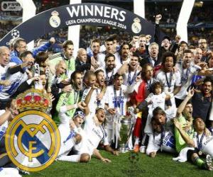 puzzel Real Madrid, kampioen van de UEFA Champions League 2013-2014