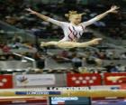 Ritmische gymnastiek - Oefening in de balk