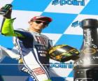 Valentino Rossi op het podium