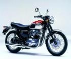 Classic weg motorfiets (Kawasaki W650)