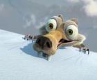 Scrat de eekhoorn, bang