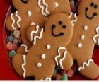 Gingerbread Man, een cookies of koekje gemaakt van peperkoek