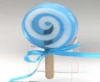 Een lolly, pop, lolly, sukkel, of sticky-pop