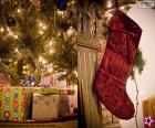 Kerst sok opgehangen