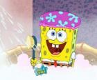 SpongeBob in de douche