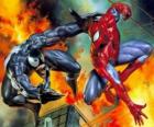 Vechten of Spiderman Venom