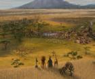 Alex, Marty, Melman, Gloria merkte de immense vlaktes van Afrika