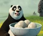 Kung Fu Panda wil eten wat koekjes gemaakt van rijst
