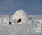 Igloo, snowhouse koepelvormige
