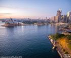 Luchtfoto van Sydney Harbor in de Port Jackson