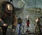 Sommige van de protagonisten van avonturen Gwizdo, Zoe, Hector en Lian-Chu