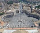 St. Peter's Square in het Vaticaan, de Heilige Stoel.