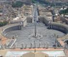 St. Peter's Square in het Vaticaan, de Heilige Stoel.