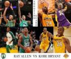 NBA Finals 2009-10, shooting guard Ray Allen (Celtics) vs Kobe Bryant (Lakers)