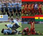 Uruguay - Ghana, alle kwartfinales, Zuid-Afrika 2010