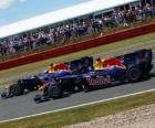 Mark Webber en Sebastian Vettel - Red Bull - Silverstone 2010