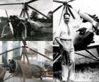 Juan de la Cierva y Codorníu (1895 - 1936) de uitvinder van de autogyro, de voorloper van de helikopter van vandaag eenheid.