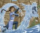 Katara is een krachtige water - meester die samen met Aang met zijn broer Sokka