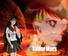 Rei Hino transformeert in Sailor Mars