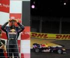 Sebastian Vettel - Red Bull - Singapore 2010 (Ingedeeld 2 º)