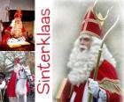 Sinterklaas. Sint-Nicolaas brengt cadeautjes voor kinderen in Nederland, België en andere Midden-Europese landen
