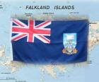 Vlag van Falklandeilanden, Brits overzees gebiedsdeel in de Zuid-Atlantische Oceaan