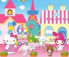 Hello Kitty en haar vrienden genieten van een dag in Gebak