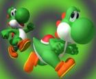 Dinosaurus Yoshi is de beste vriend Mario's