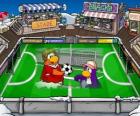 De voetbalwedstrijd Club Penguin