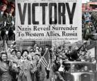 Ter herdenking van de geallieerde overwinning op het nazisme en het einde van de Tweede Wereldoorlog. Dag van de Overwinning, 08 mei 1945