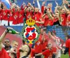 Wisla Krakow, de kampioen van de Poolse voetbalcompetitie Ekstraklasa 2010-2011